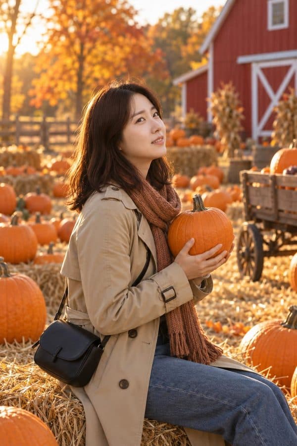 호박밭 스냅 예시 결과