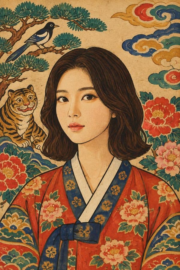 민화 초상 예시 결과